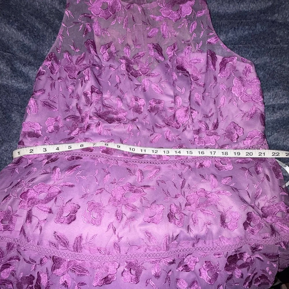 NWT David's Bridal Purple Midi Dress - Picture 7 of 7